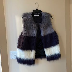 Purple Furry Vest